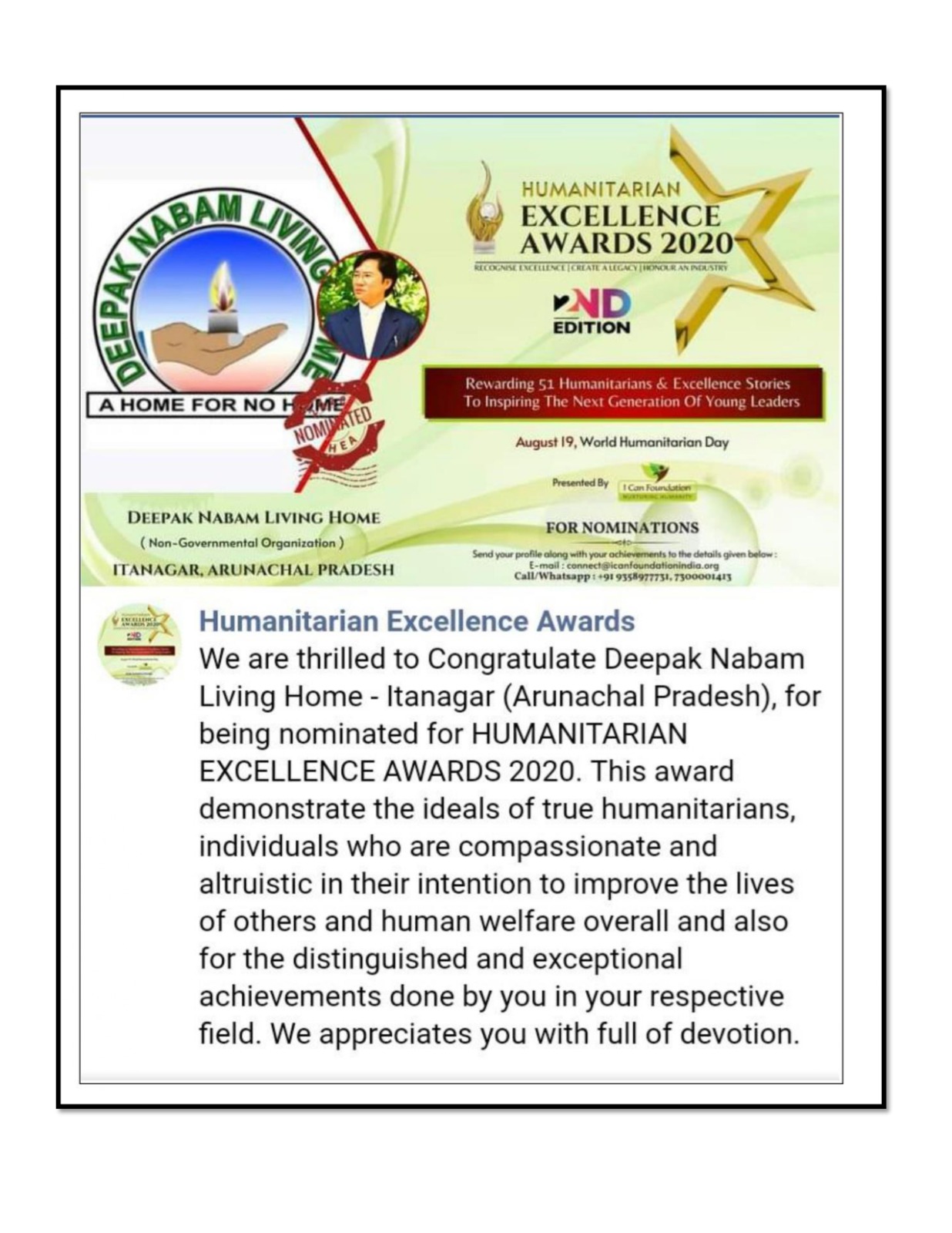 17 - Humanitarian Excellence Awards 2020