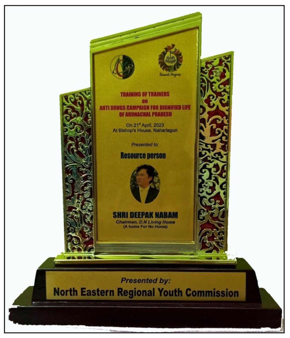 21 - Honor & Appreciation from North Eastern Regional Youth Commission at Naharlagun, Arunachal Pradesh 2023